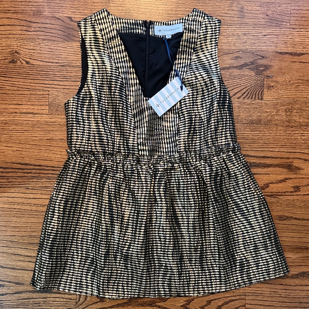 Tuckernuck Metallic Striped Sleeveless Top